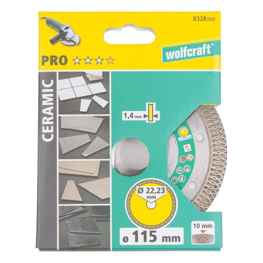 Wolfcraft Dijamantna Rezna Ploča Za Keramiku „Pro Ceramic Turboˮ 115×1,4×22,23 mm - 8328000 slika 2