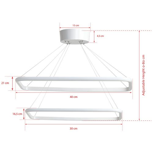 LIG04290205D White Chandelier slika 5