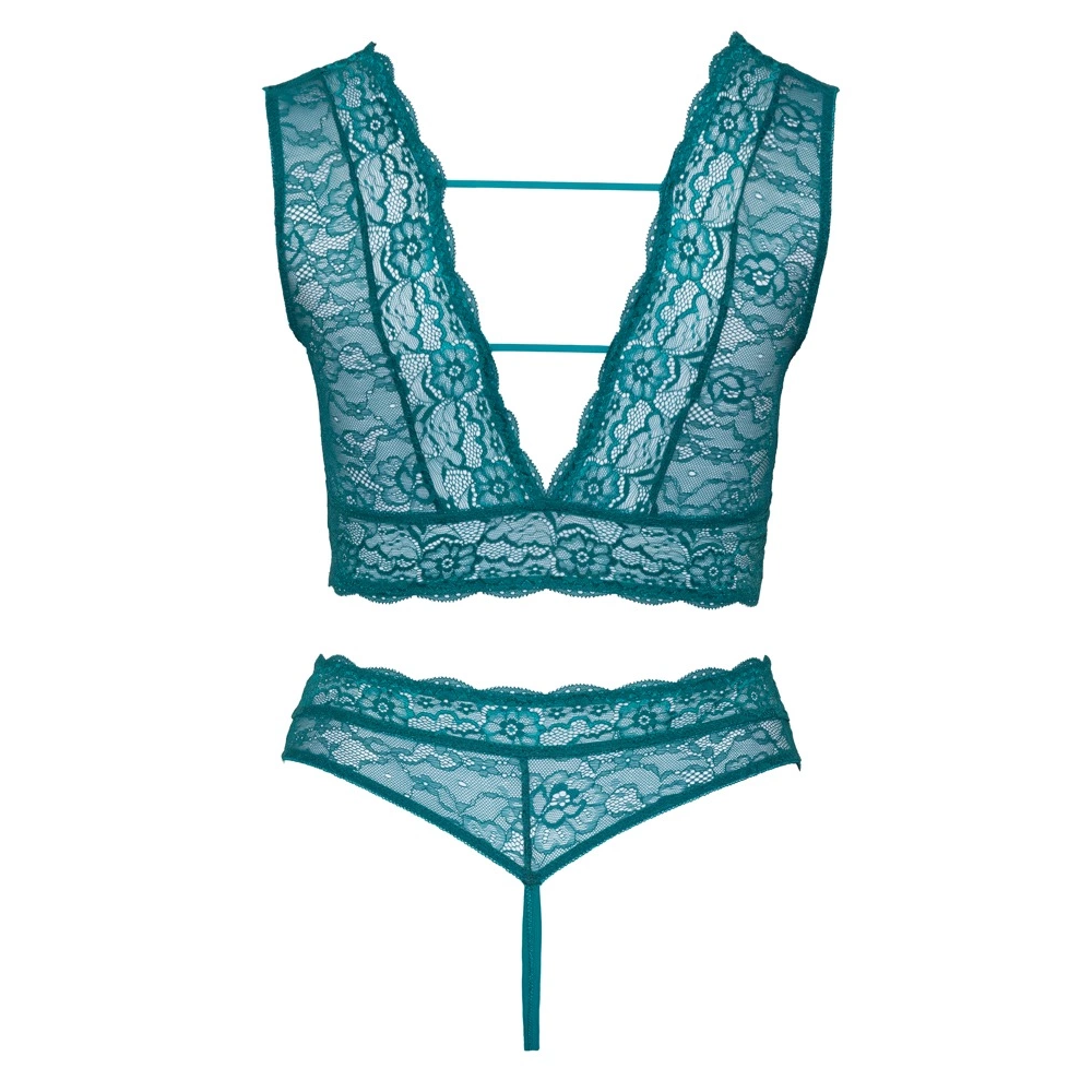 Cottelli CURVES Komplet grudnjaka teal 4XL slika 7