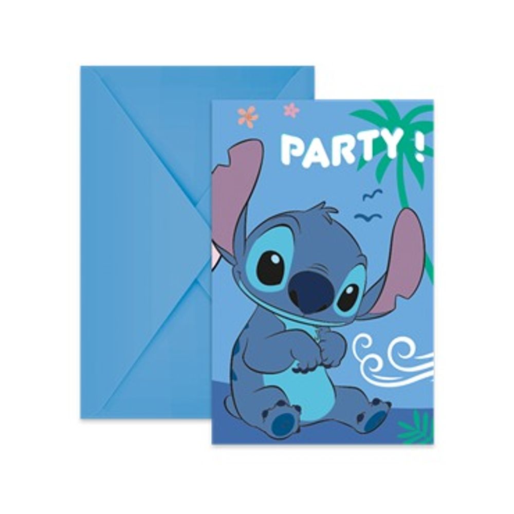 Pozivnice za proslave Stitch & Angel 6 komada slika 1