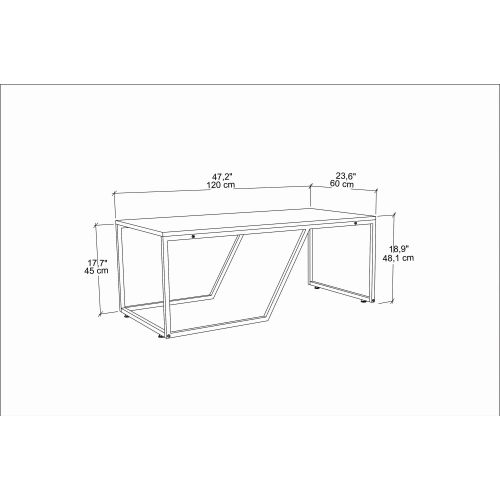 Wendy - White White Coffee Table slika 6