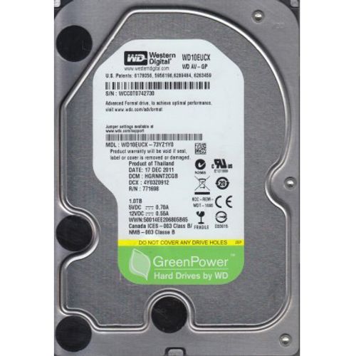 HDD 3.5 ** 1TB WD10EUCX WD 5400RPM 16MB, 24x7, SATA3 slika 1