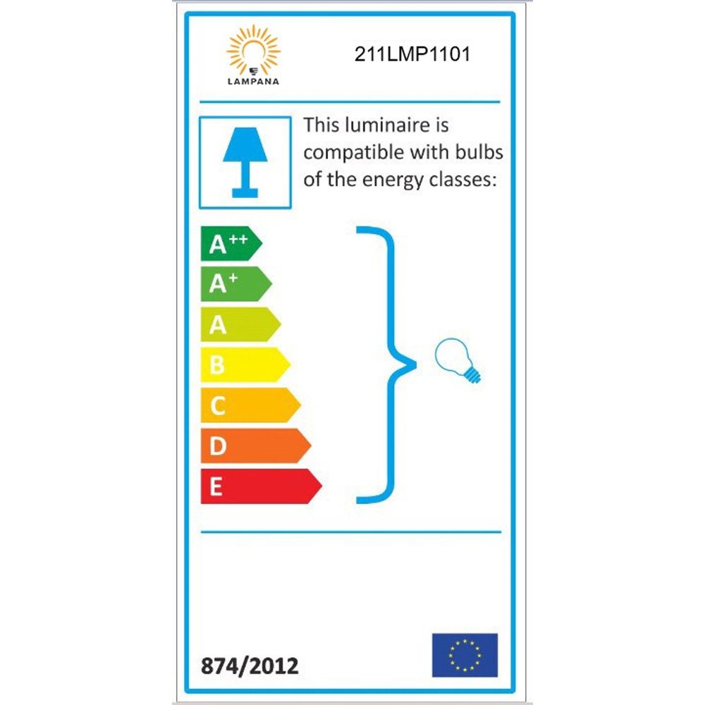 7111 - Crna Crna Podna Lampa slika 6