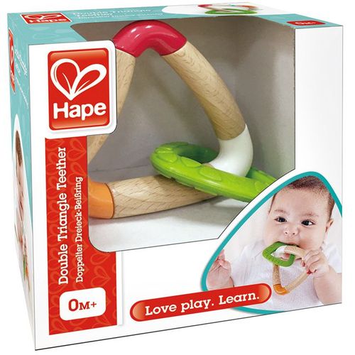 Hape Glodalica Double Triangle Teether E0018A  slika 3