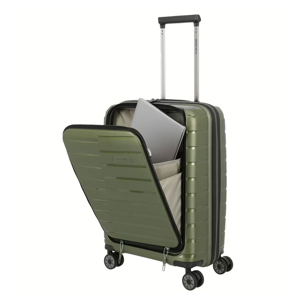 Travelite Kofer 55 cm ABS Ait Base, 075348-86, maslinasto zeleni slika 2