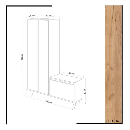 UTTA Oak
Yellow Hall Stand slika 4