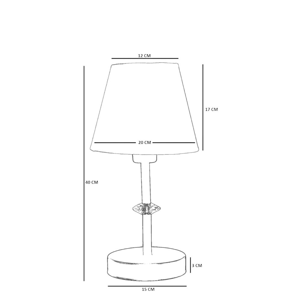 Opviq Stolna lampa 557, bež, zlatna slika 5