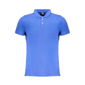 NORWAY 1963 MEN'S BLUE SHORT SLEEVE POLO SHIRT