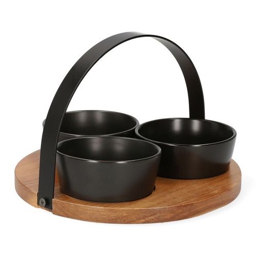 Činija SET MOOKA 16x22cm 3kom - Black - HML slika 3