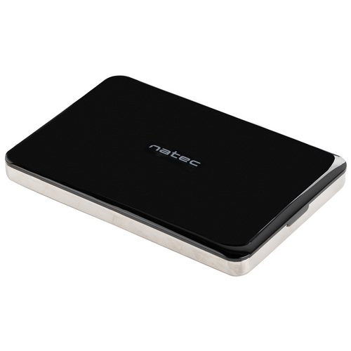 Natec NKZ-0716 OYSTER 2, HDD/SSD External Enclosure 2.5",  SATA III, USB3.0, Aluminium, Black slika 1