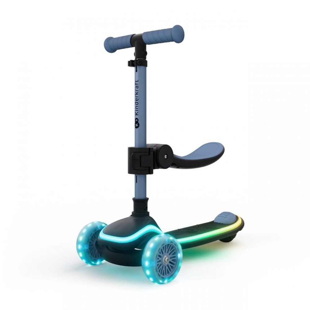 Kinderkraft Romobil sa LED svjetlećim točkovima Raket Up, Blue slika 2