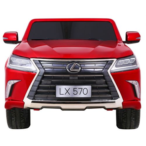 Licencirani auto na akumulator Lexus LX570 4x4 - dvosjed - crveni/lakirani slika 3