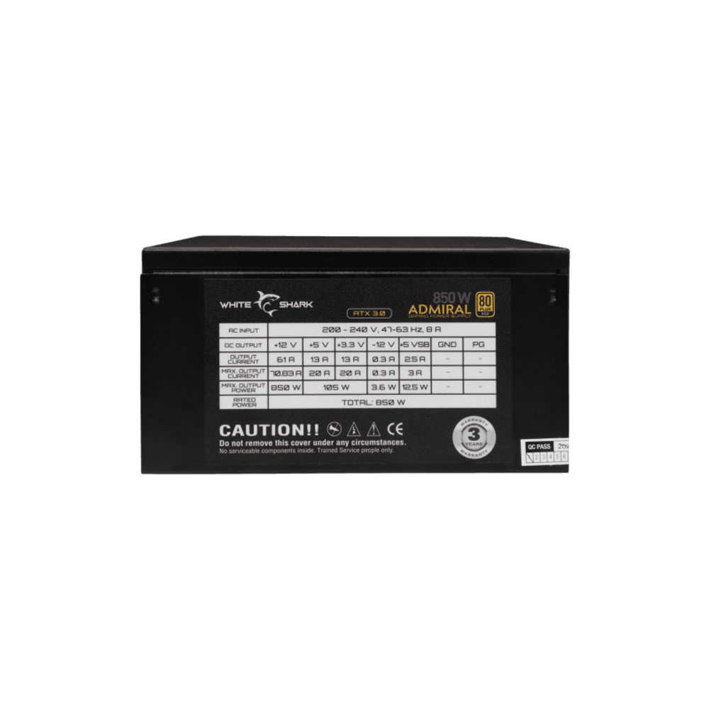 WHITE SHARK Napajanje GPSU-850W ADMIRAL 850W 80+ GOLD Full Modular slika 7
