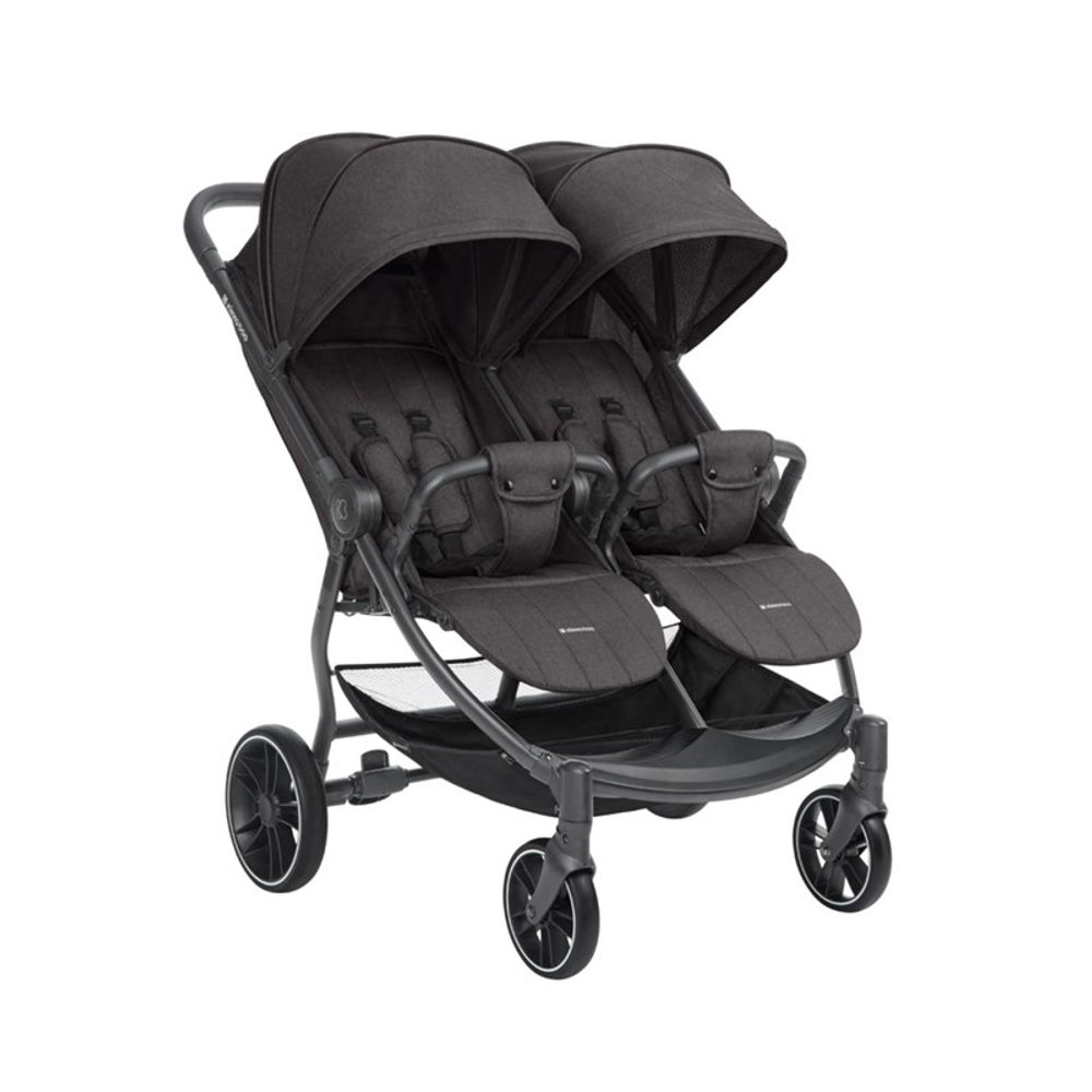 Kikka Boo Kolica za blizance Happy 2, Dark Grey slika 1