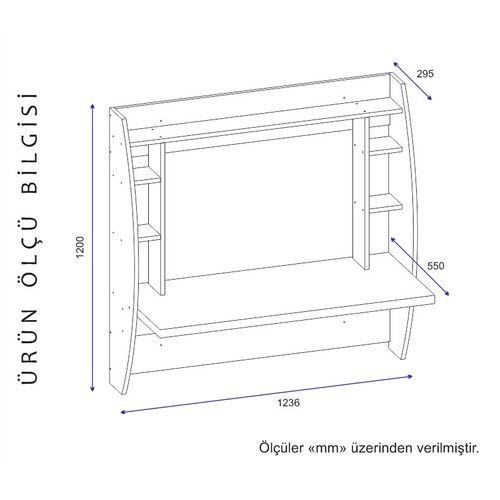 Buğlem - White White Study Desk slika 4