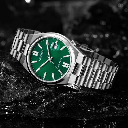 Muški sat Citizen TSUYOSA AUTOMATIC - Zelena i Srebrna (Ø 40 mm) slika 6