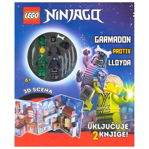 Lego Ninjago - Nova misija/Nove pustolovine/Garmadon protiv Lloyda  - kutija/3D scene + 2 knjige slika 1