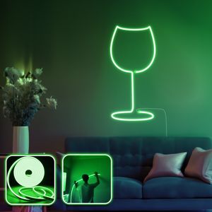 Wine Glass - Medium - Green Green Decorative Wall Led Lighting