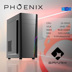 Računalo Phoenix SPARK Y-154, i3-13100, 16GB, SSD 500GB, Windows 11 PRO