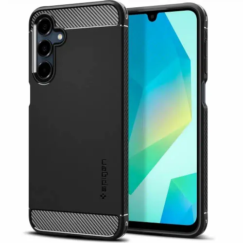 SPIGEN RUGGED ARMOR maska ​​za SAMSUNG A16 4G / 5G mat crna slika 1