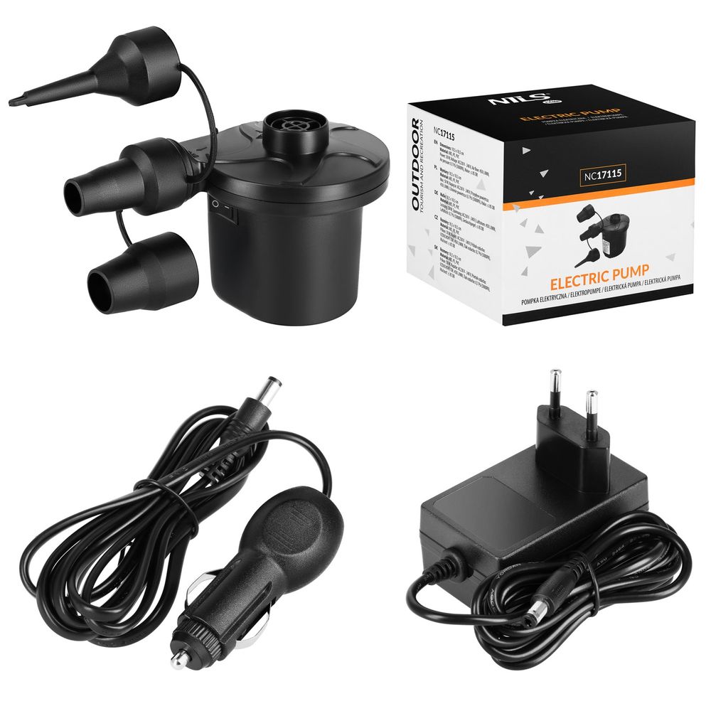 Nc17115 električna pumpa 230-12v + adapteri nils camp slika 8