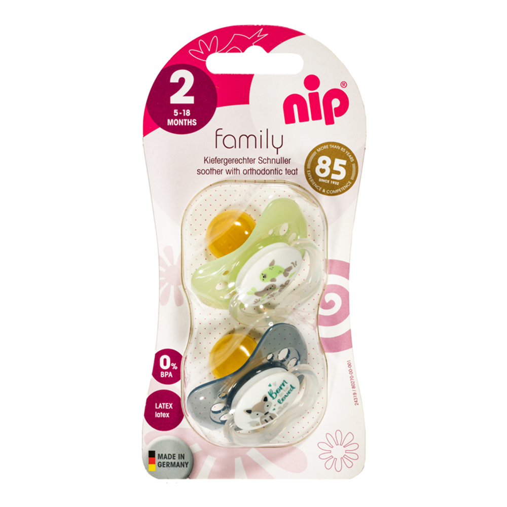 nip® Duda varalica Family 5-18mj (veličina 2) - Lateks, 2kom Zelana/Plava slika 1