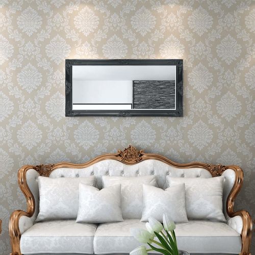 Zidno Ogledalo Barokni stil 120x60 cm Crna boja slika 41
