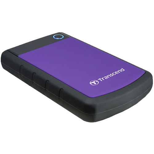 Transcend TS1TSJ25H3P External HDD 1TB, H3P , USB3.0, 2.5", Anti-shock system, Backup software, 216 gr, Black/Purple slika 2