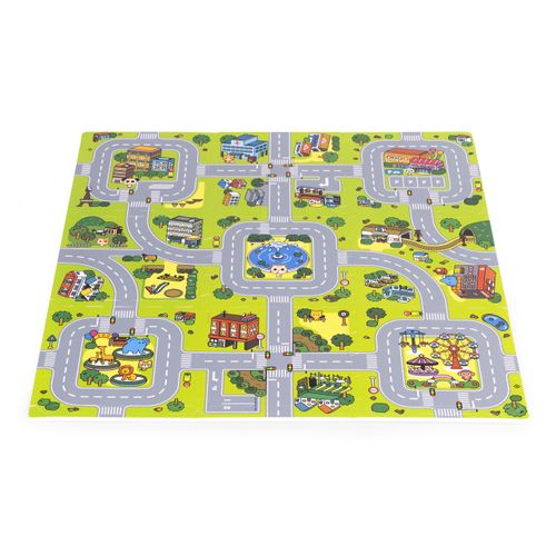 Ecotoys velika Eva pjenasta podloga za djecu grad, zeleno 90,5 x 90,5 cm 21 kom slika 6