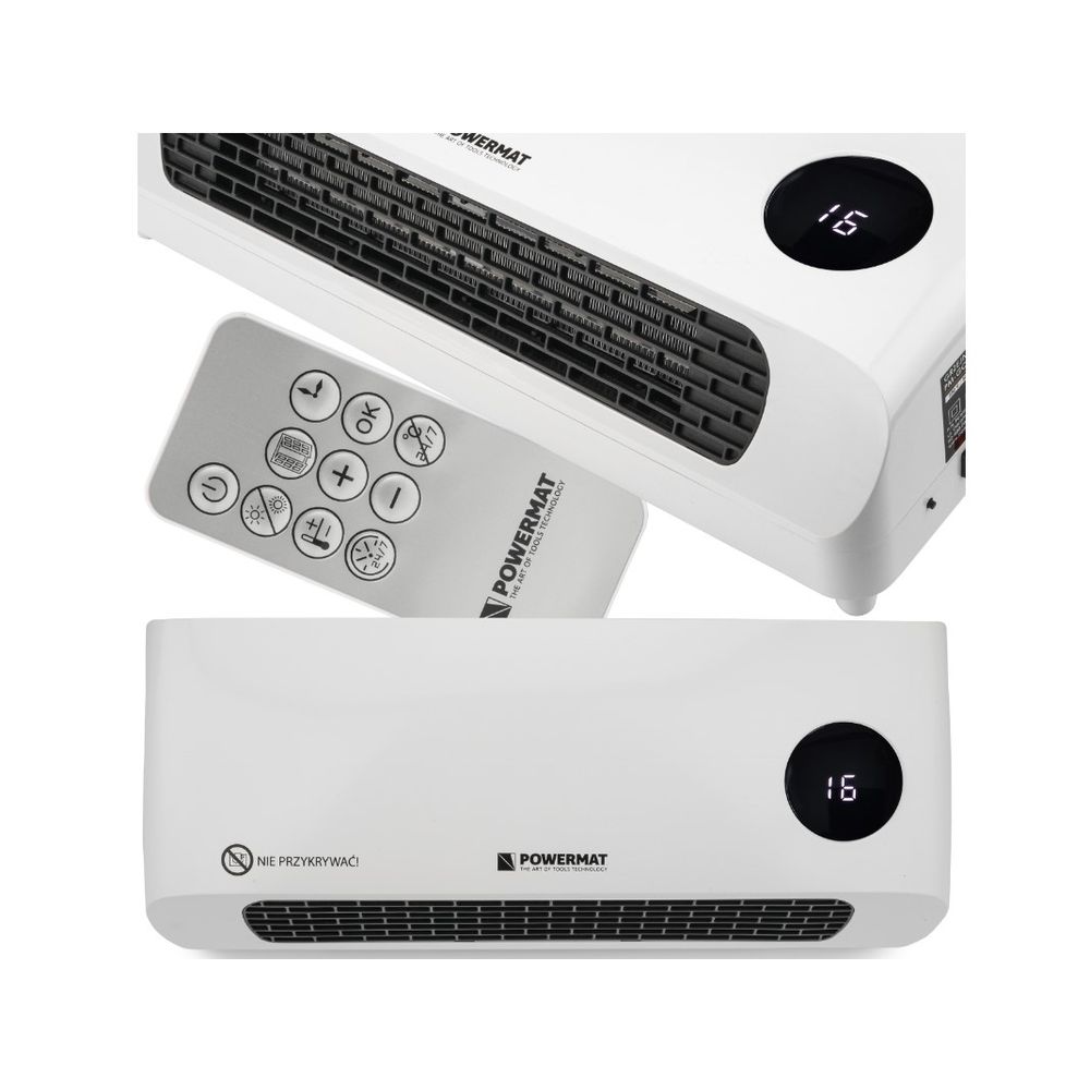 Zračna zavjesa 2000W POWERMAT PM-GC-3000DL daljinski upravljač slika 1
