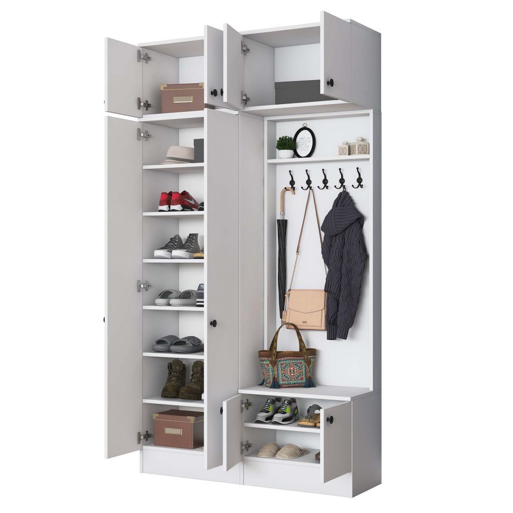 Hall Stand EA144 - Bijela slika 9