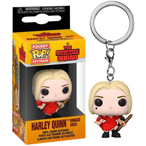 Pocket POP Keychain DC The Suicide Squad Harley Quinn Damaged Dress slika 1
