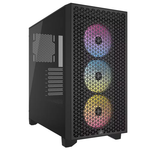 Corsair kućište 3000D RGB Airflow Black Tempered Glass Mid-Tower slika 1