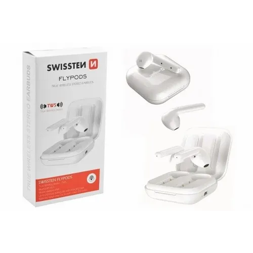 Swissten Bluetooth slušalice FLYPODS bela slika 2