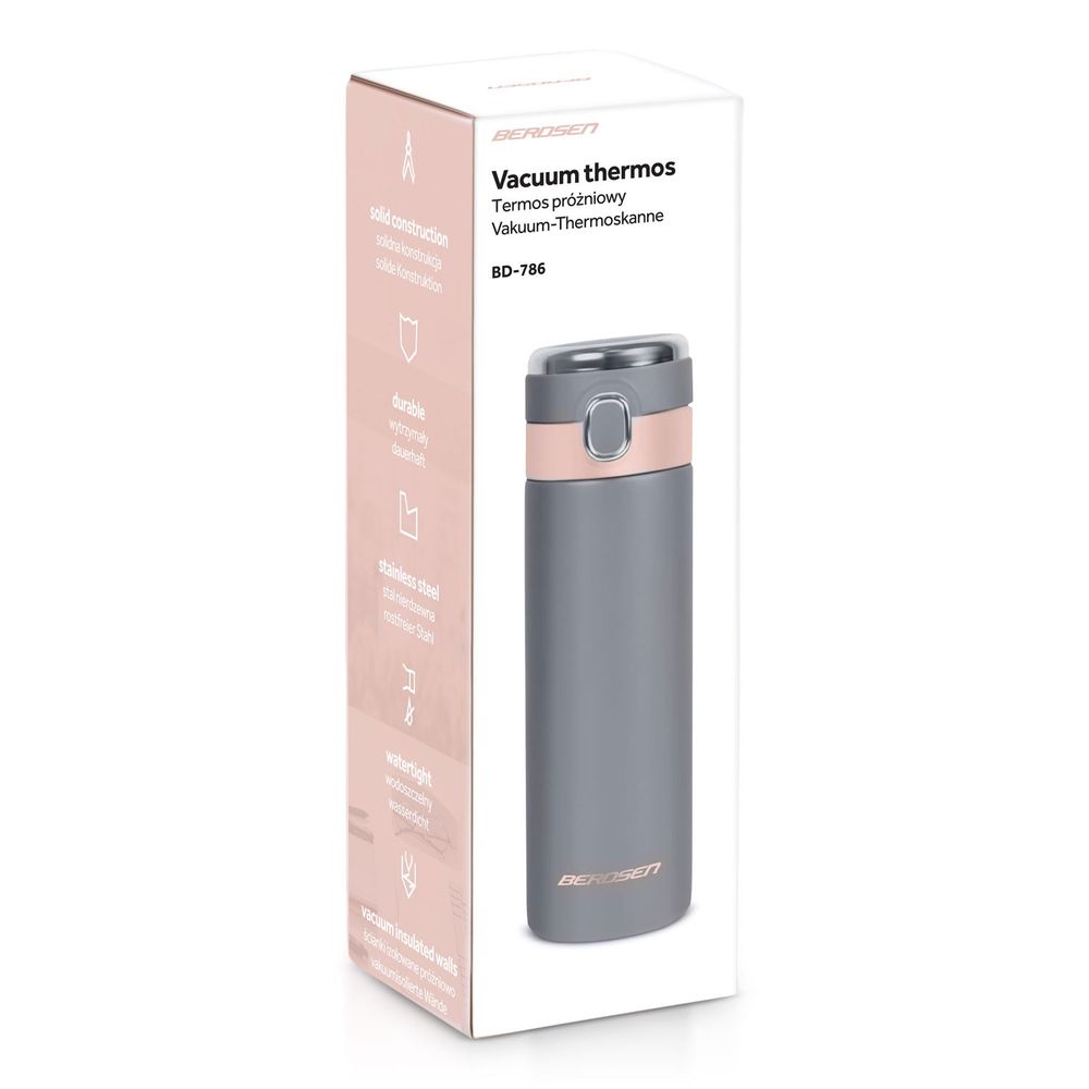 Vakuumska termosica 450 ml BD-786 siva slika 4