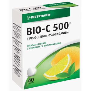 DIETPHARM BIO-C500 TBL A40 - Dodatak Prehrani s Vitaminom C i Bioflavonoidima