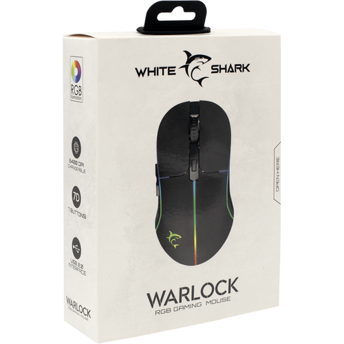 White Shark WS GM 5010 WARLOCK, Mouse Black slika 5