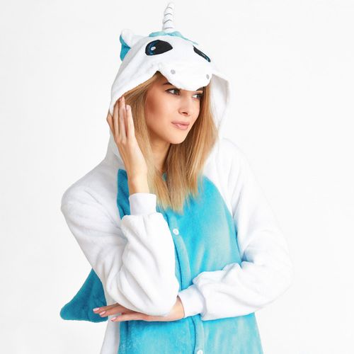 Pidžama Kigurumi Jednorog plavi  S slika 3