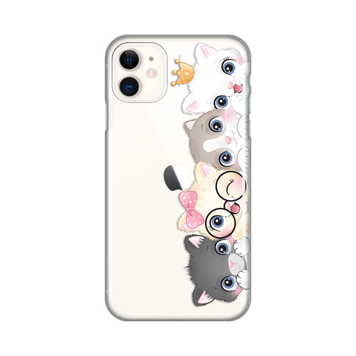 Torbica Silikonska Print Skin za iPhone 11 6.1 Cats slika 1