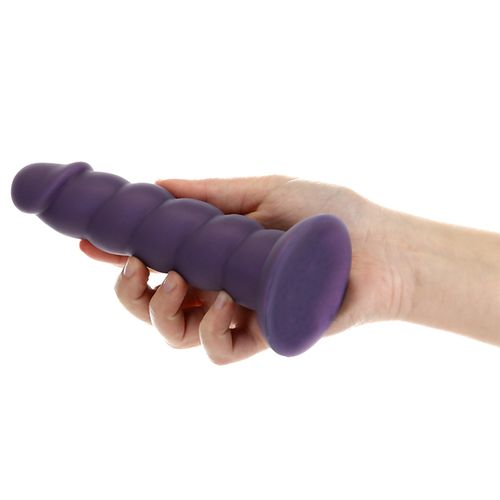 Dildo Addiction - Fantasy, 18 cm, tamno ljubičasti slika 3