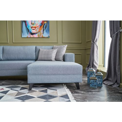 Atelier Del Sofa Kutna garnitura na razvlačenje, Plava, Efsun - Blue slika 4