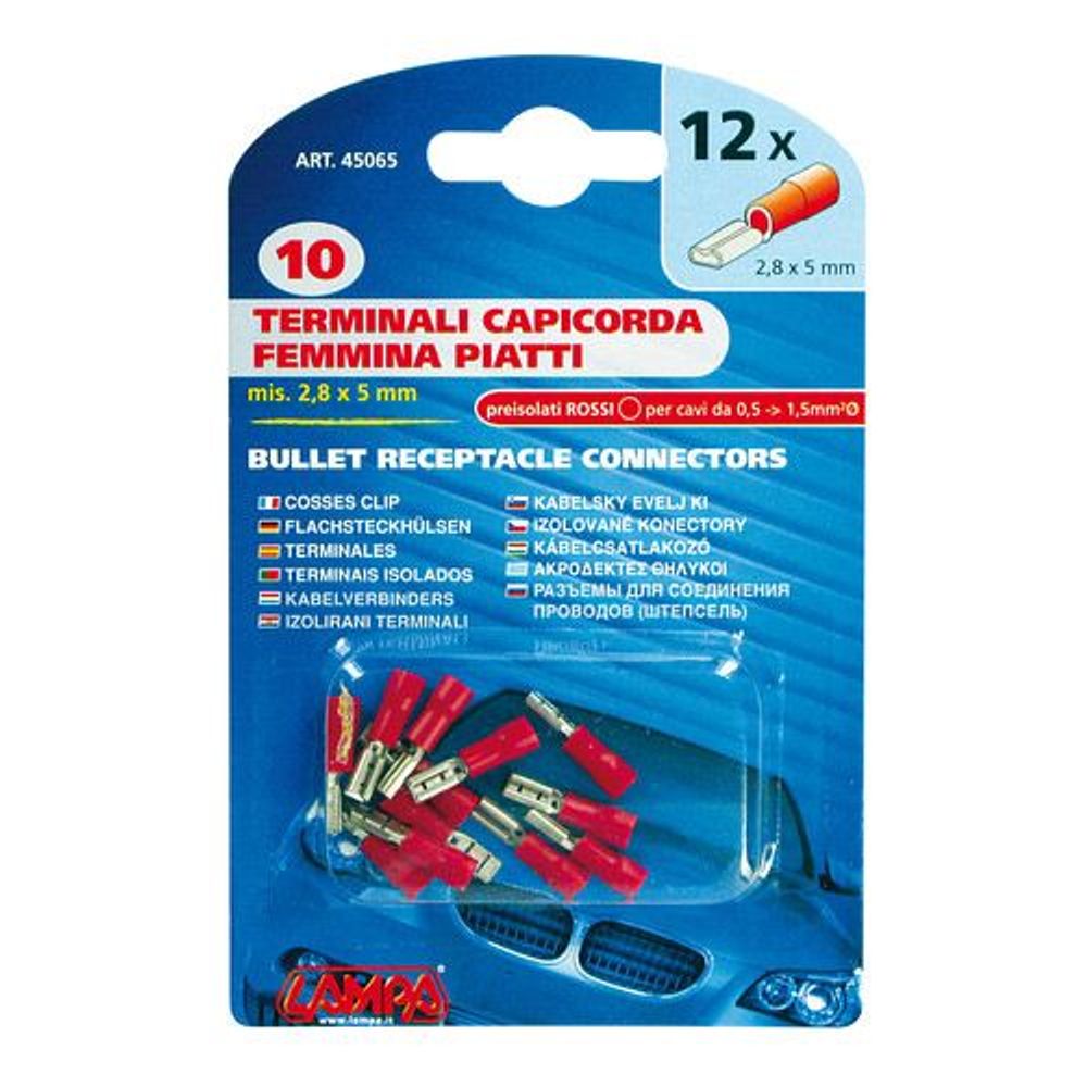 Set od 12 crvenih stopica za zvučnike 45065 slika 1