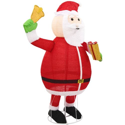 Ukrasna božićna figura Djeda Mraza LED luksuzna tkanina 180 cm slika 4