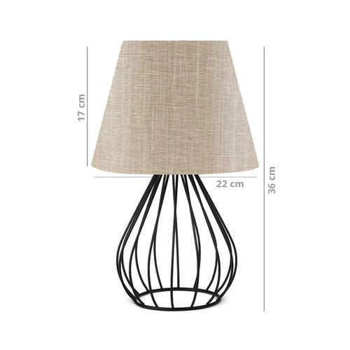 Opviq AYD - 2585 Bežno-Crna Abažur Lampa slika 2