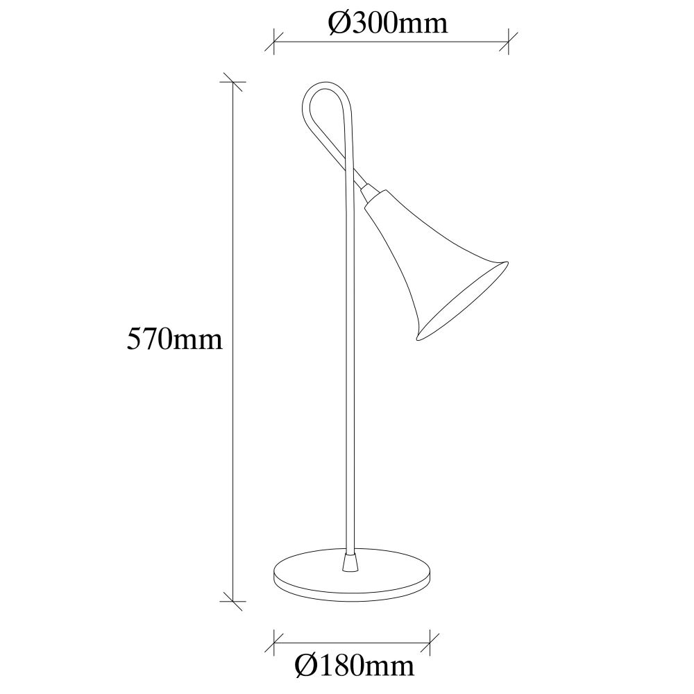 Sarmal - 3071 Zlatna Stolna Lampa slika 3