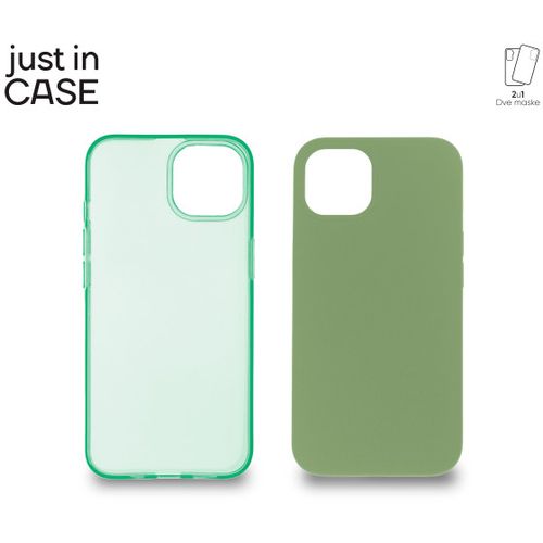 2u1 Extra case MIX paket ZELENI za iPhone 13 slika 1