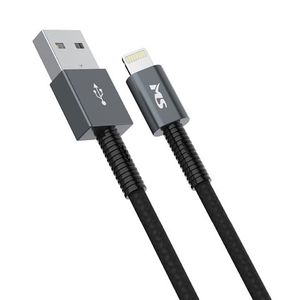 MS CABLE USB-A 2.0 -> LIGHTNING, 1m, crni