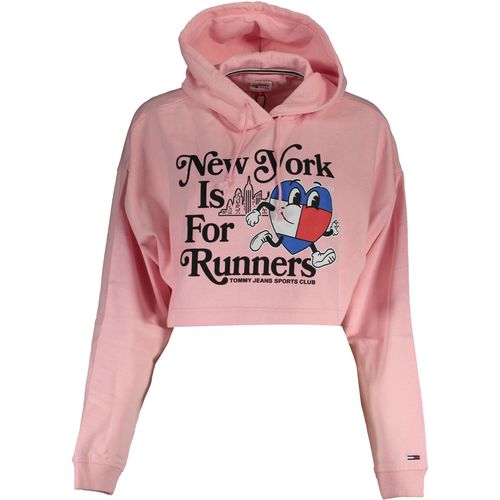 TOMMY HILFIGER PINK WOMEN'S SWEATSHIRT WITHOUT ZIP slika 1