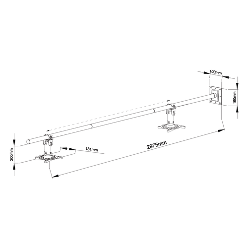 SBOX stalak za projektor PM-300-3.0 slika 8