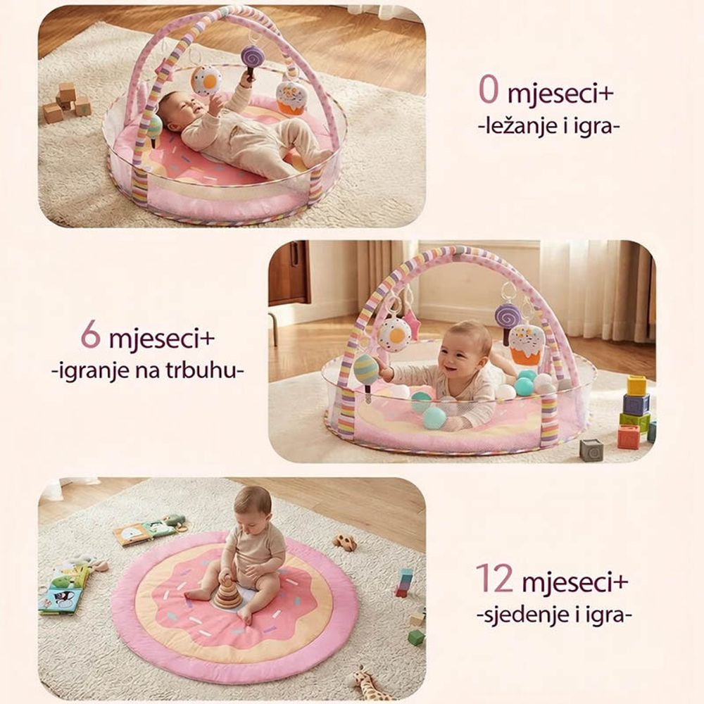 Kalei Podloga za igru sa lopticama Lollipop 3u1 slika 4